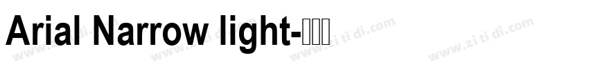 Arial Narrow light字体转换